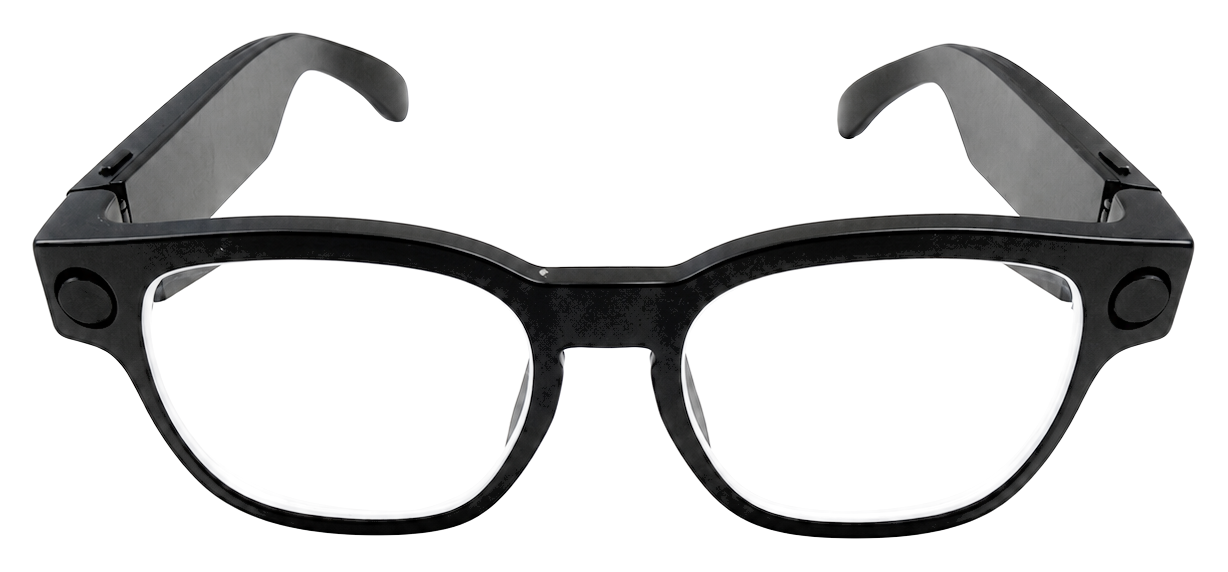 Front view of Replay AI note-taking glasses